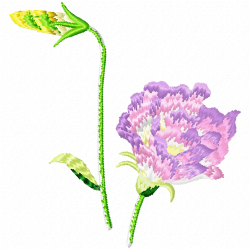 Flowers And Tree Embroidery Design 2